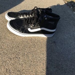 Black vans see through mesh